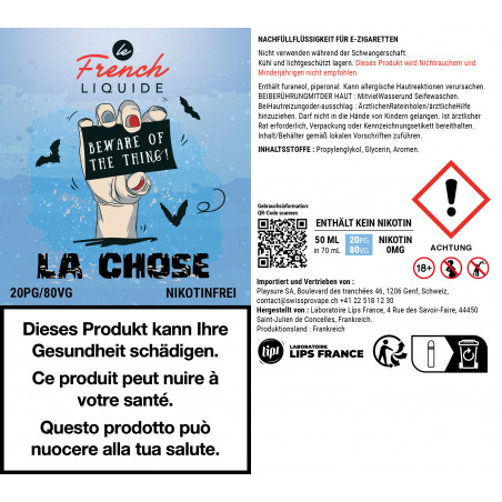 E-Liquid La Chose - Version VG - Shortfill Format - Le French Liquid | 50ml