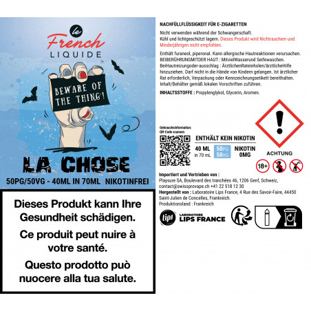 E-liquid La Chose -Shortfill Format - Le french Liquide | 40ml