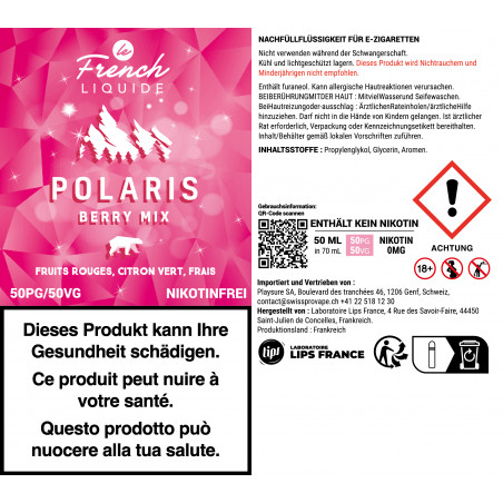 E-Liquid Polaris Berry Mix - Shortfill Format - Le French Liquide | 50ml