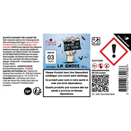 La Chose - Le French Liquide | 10ml - 11 mg/ml