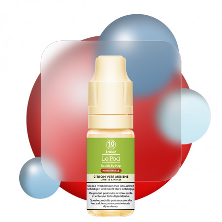 Citron Vert Menthe - Sels de nicotine - Le POD by Pulp | 10 ml