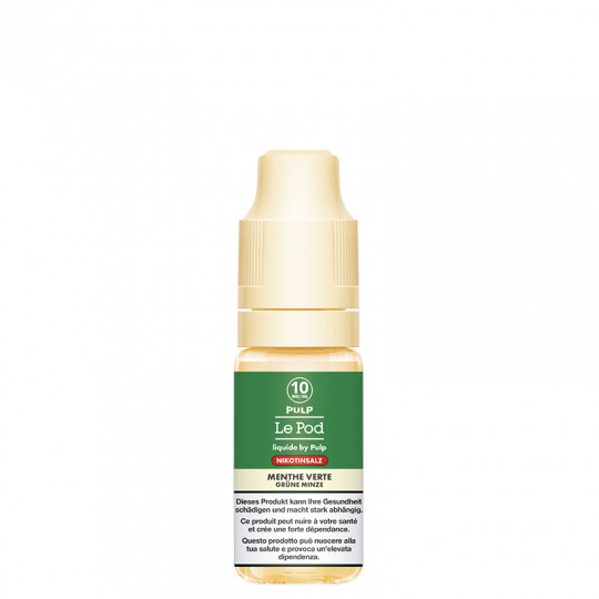 Menthe Verte (Grüne Minze & Menthol) - Nikotinsalz - Le POD by Pulp | 10 ml