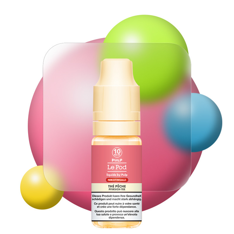 Thé Pêche - Sels de nicotine - Le POD by Pulp | 10 ml