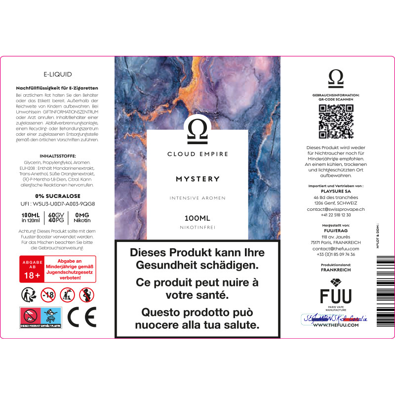 Mystery - Cloud Empire by Fuu | 100 ml in 120 ml