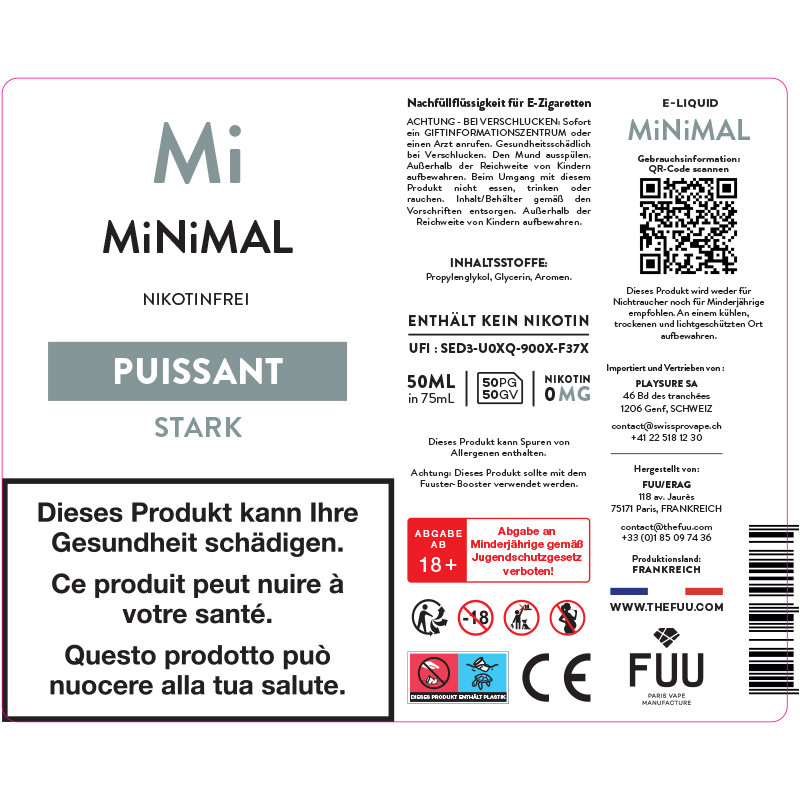 Puissant - MiNiMAL by The Fuu | 50 ml in 60 ml