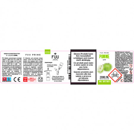 E-Liquid Apfel - Nikotinsalz - Prime By The FUU | 10ml