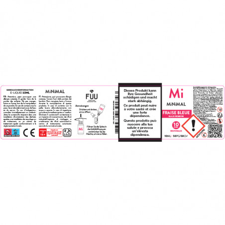 Blue Strawberry - Nicotine Salt - Minimal by The Fuu | 10ml