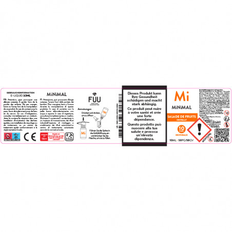 Salade de fruits - Sels de Nicotine - Minimal By The FUU | 10ml