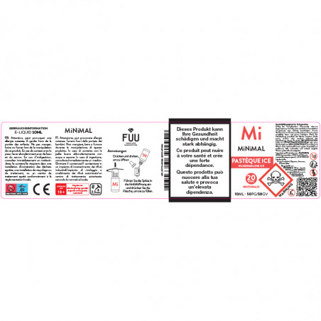 Wassermelone Ice - Nikotinsalze - Minimal By The FUU | 10ml