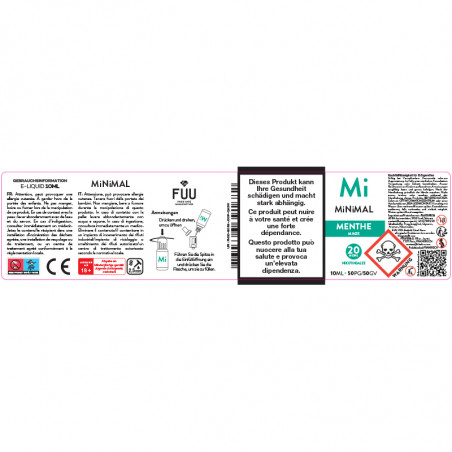 E-Liquid Minze - Nikotinsalze - Minimal By The FUU| 10ml