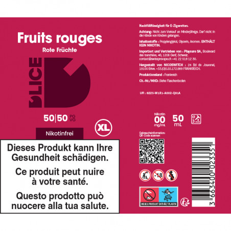 Rote Früchte - D'lice XL | 50ml in 75ml