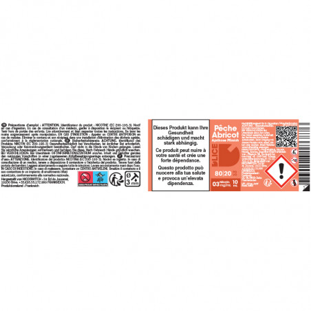 E-Liquid Pfirsich & Aprikose - D'lice | 10ml