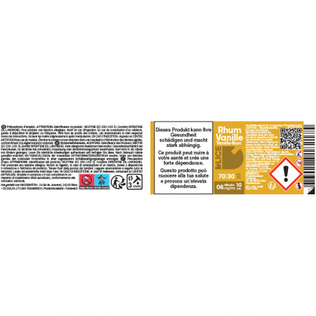 Rhum Vanille - D'lice | 10ml