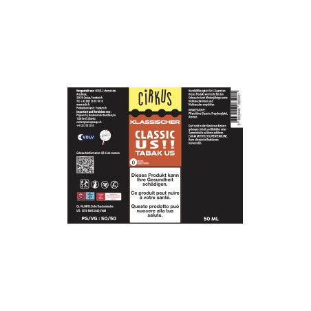 Classic US - Cirkus | Classic | 50 ml in 70 ml