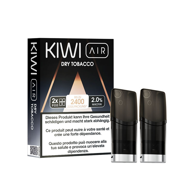Kiwi Air Cartridges - Dry Tobacco - Kiwi Vapor | x2 Pack