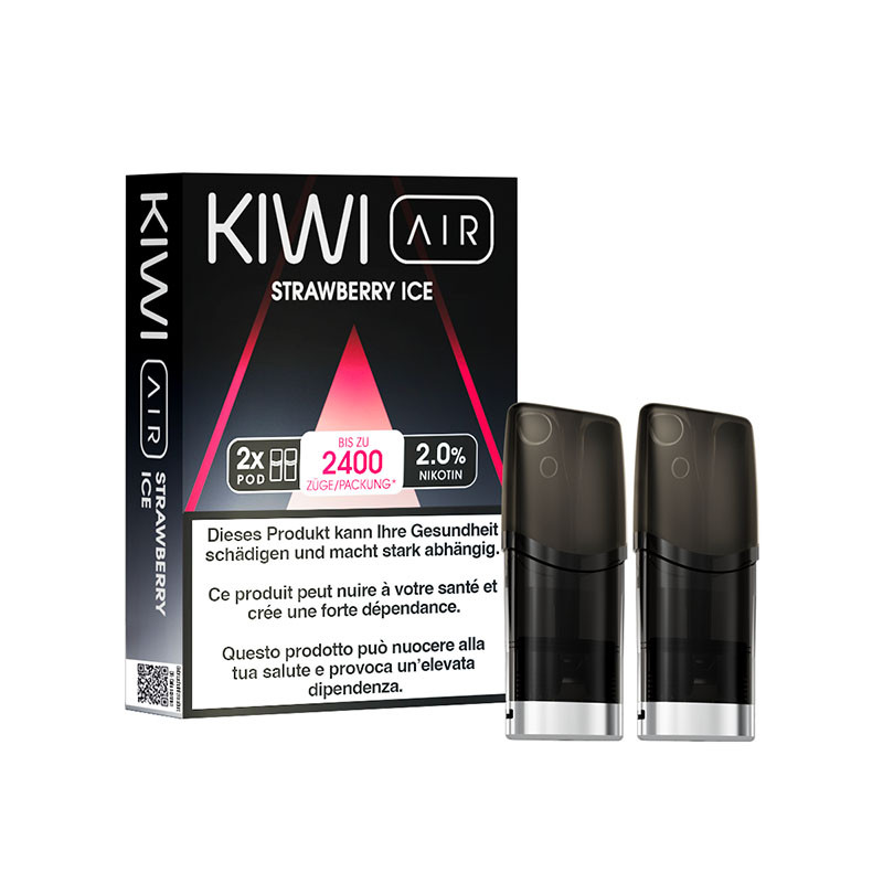 Kartuschen Kiwi Air - Strawberry Ice - Kiwi Vapor | 2er Pack