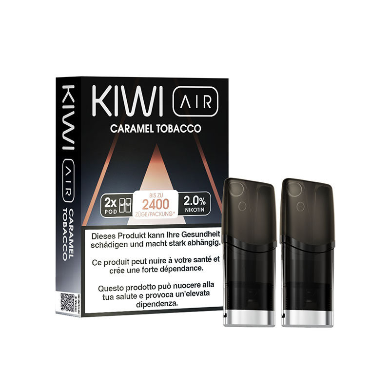 Cartouches Kiwi Air - Caramel Tobacco - Kiwi Vapor | Pack x2