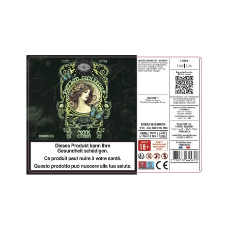 Apple Lemon (Capella Aromas) - Potion Curieuse by Curieux | 100 ml in 120 ml