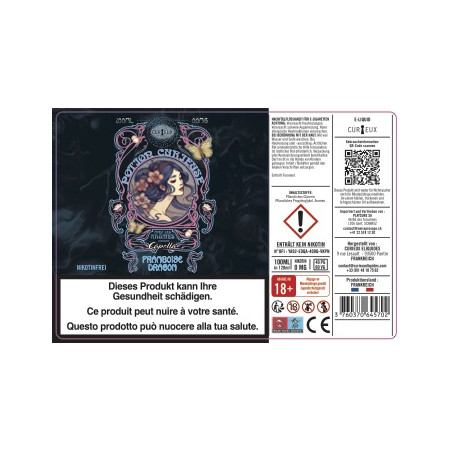 Raspberry Dragon (Capella Aromas) - Potion Curieuse by Curieux | 100 ml in 120 ml