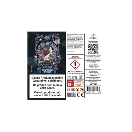 Himbeere Drachenfrucht (Capella-Aromen) - Potion Curieuse by Curieux | 50 ml in 70 ml