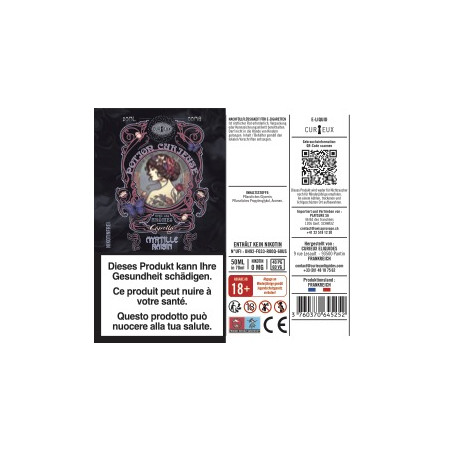 Myrtille Raisin (arômes Capella) - Potion Curieuse by Curieux | 50 ml in 70 ml