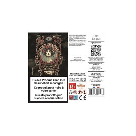 Pastèque Litchi (arômes Capella) - Potion Curieuse by Curieux | 50 ml in 70 ml