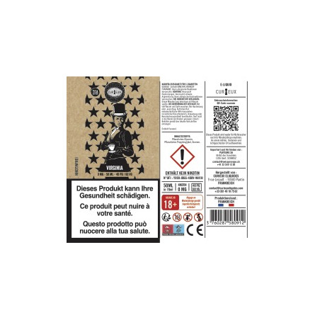 E-Liquid Virginia - Shortfill Format - Tea Édition by Curieux | 50ml