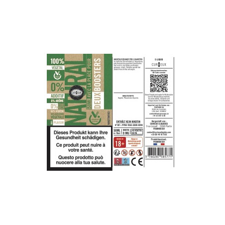 E-Liquide Natural - Édition Natural by Curieux | 50ml "Shortfill 70ml"