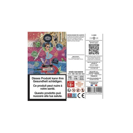 E-Liquide Nothing Toulouse - Édition Hexagone by Curieux | 50ml "Shortfill 70ml"