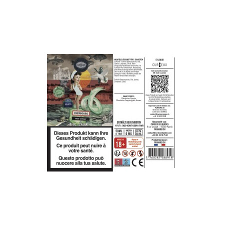 E-Liquid Cherbourg Mon Amour - Édition Hexagone by Curieux | 50ml "Shortfill 70ml"