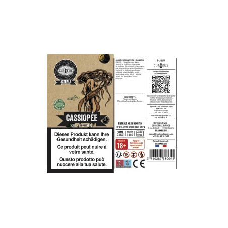 E-Liquide Cassiopée - Shortfill Format - Édition Astrale - Curieux | 50ml