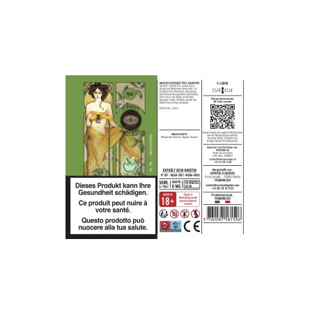 E-Liquid Lemon Lime - Shortfill Format - 1900 Edition by Curieux | 50ml