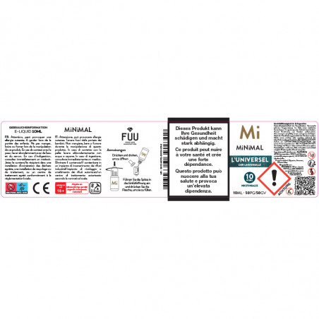 E-Liquid L'universel - Nicotine Salts - Minimal by The Fuu | 10ml