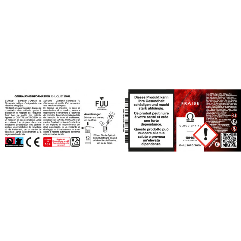 Strawberry - Cloud Empire by Fuu | 10 ml