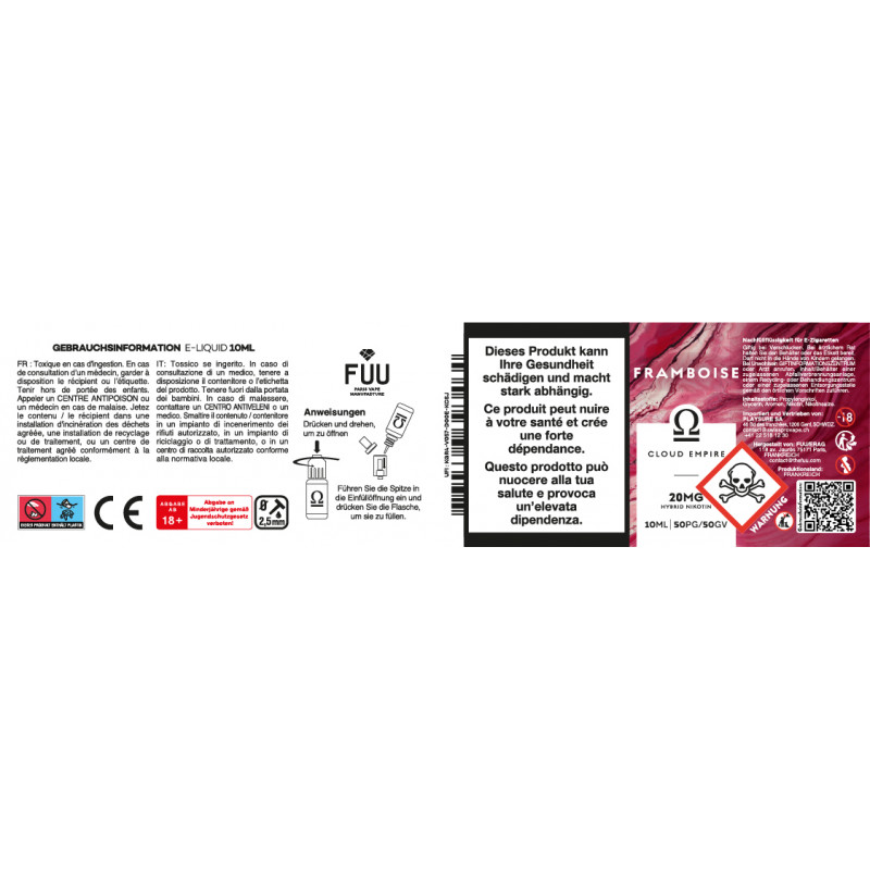 Raspberry - Cloud Empire by Fuu | 10 ml