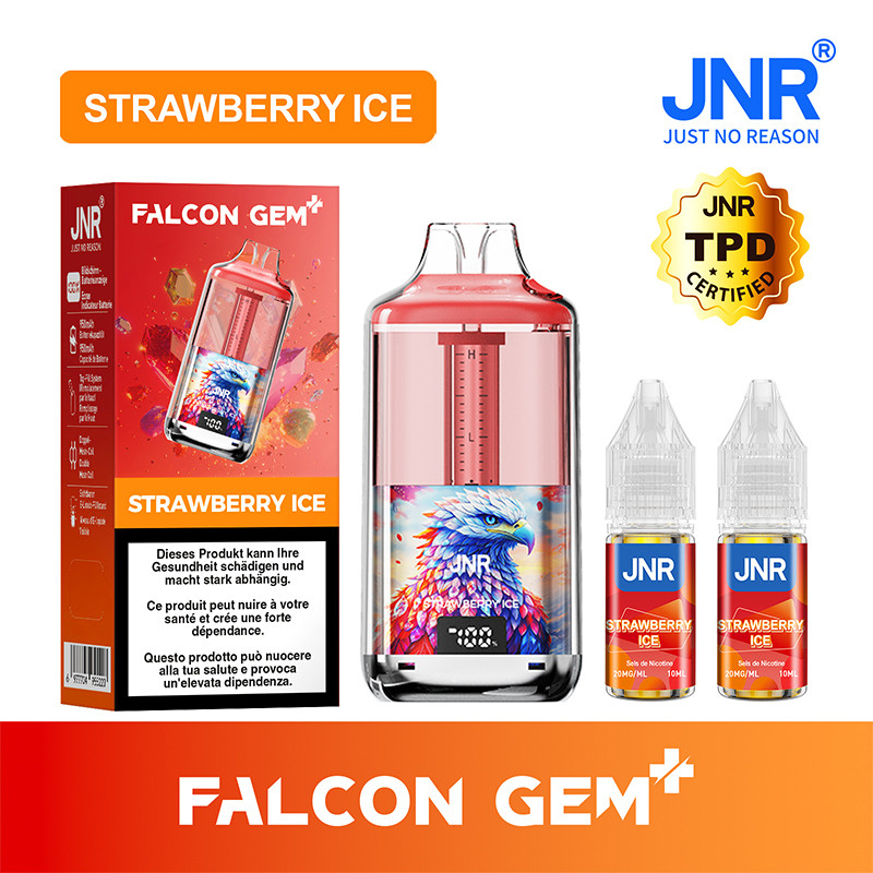 Bundle Falcon GEM+ 30K - Strawberry Ice - JNR | 5er Pack