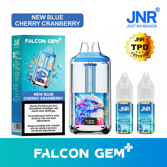 Bundle Falcon GEM+ 30K - New Blue Cherry Cranberry - JNR | 5er Pack