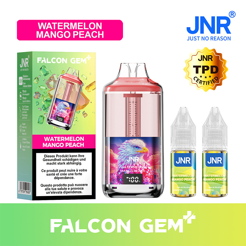 Kit Falcon GEM+ 30K - Watermelon Mango Peach - JNR | Pack x5