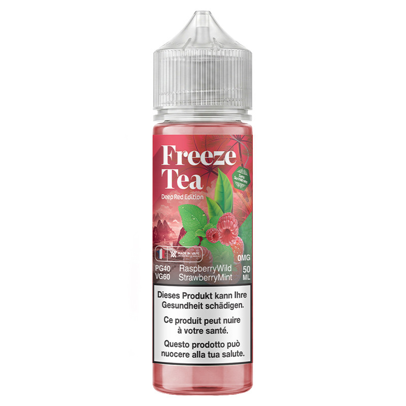 Raspberry Wild Strawberry Mint - Freeze Tea Deep Red Edition | 50 ml