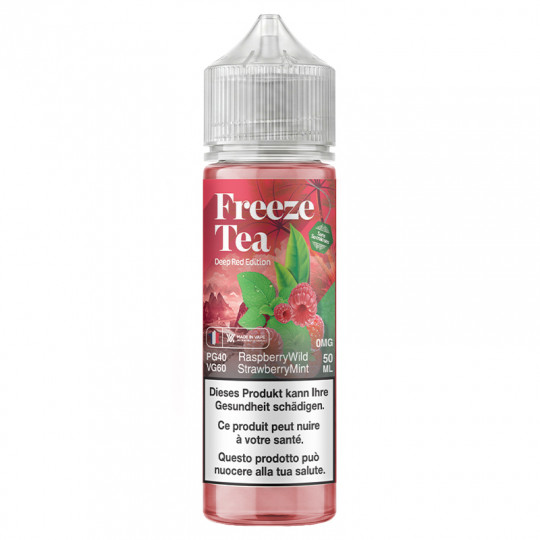 Raspberry Wild Strawberry Mint - Freeze Tea Deep Red Edition | 50 ml