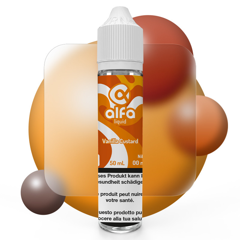 E-Liquid Vanilla Custard - Süss - Alfa | 50ml in 70ml
