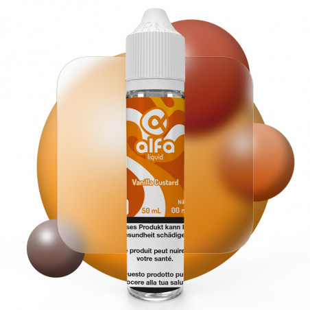 E-liquid Vanilla Custard - Gourmets - Alfa | 50ml in 70ml