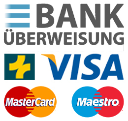 logo de nos moyen de paiement : Mastercard, Visa, Twint, PostFinance, Swissbilling, Virement Bancaire, American Express, Maestro