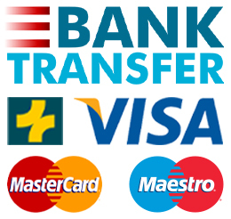 logo de nos moyen de paiement : Mastercard, Visa, Twint, PostFinance, Swissbilling, Virement Bancaire, American Express, Maestro